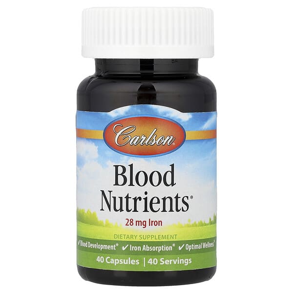 Carlson, Blood Nutrients®, 40 Capsules