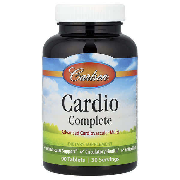 Carlson, Cardio Complete, Advanced Cardiovascular Multi, 90 Tablets