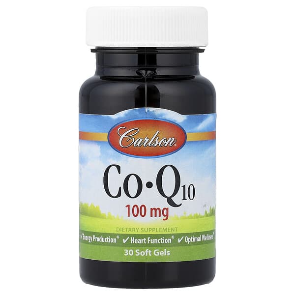 Carlson, CoQ10, 100 mg, 30 Soft Gels