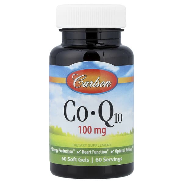Carlson, CoQ10, 100 mg, 60 Soft Gels