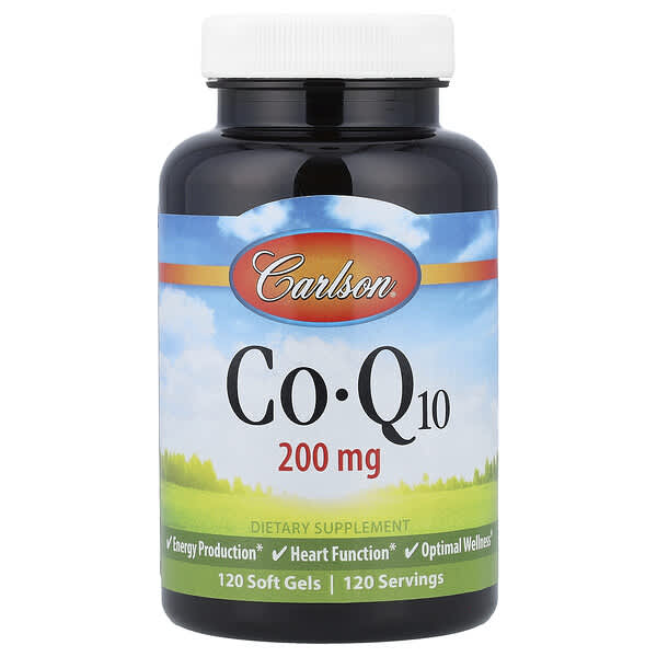 Carlson, CoQ10, 200 mg, 120 Soft Gels