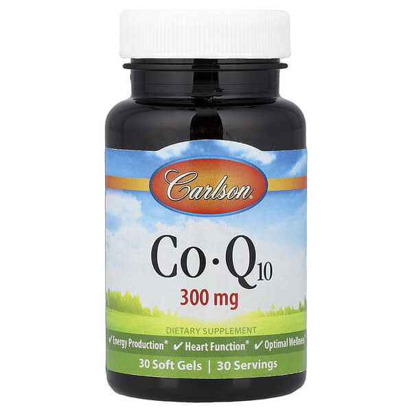 Carlson, CoQ10, 300 mg, 30 Soft Gels