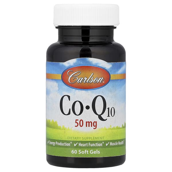 Carlson, CoQ10, 50 mg, 60 Soft Gels