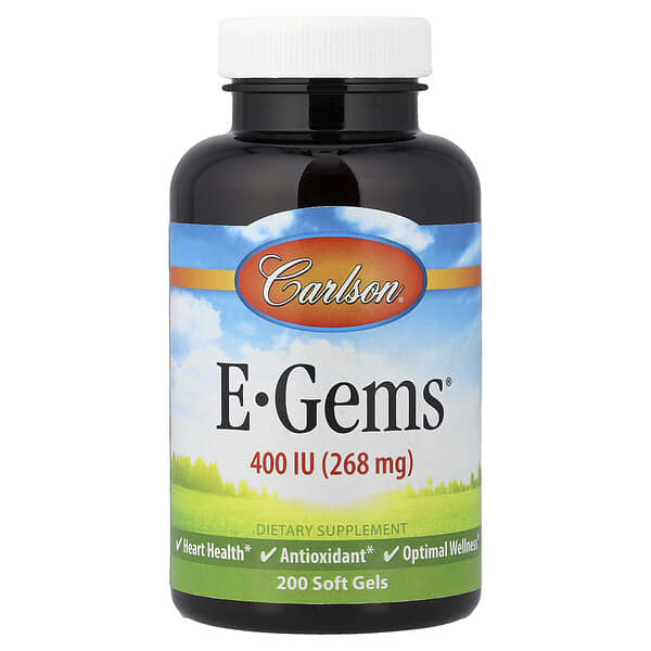 Carlson, E-Gems®, 400 IU (268 mg), 200 Soft Gels