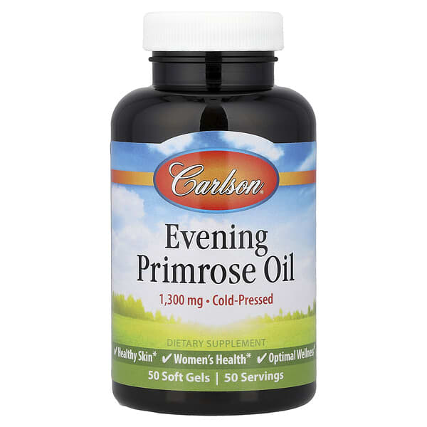 Carlson, Evening Primrose Oil, 1,300 mg, 50 Soft Gels