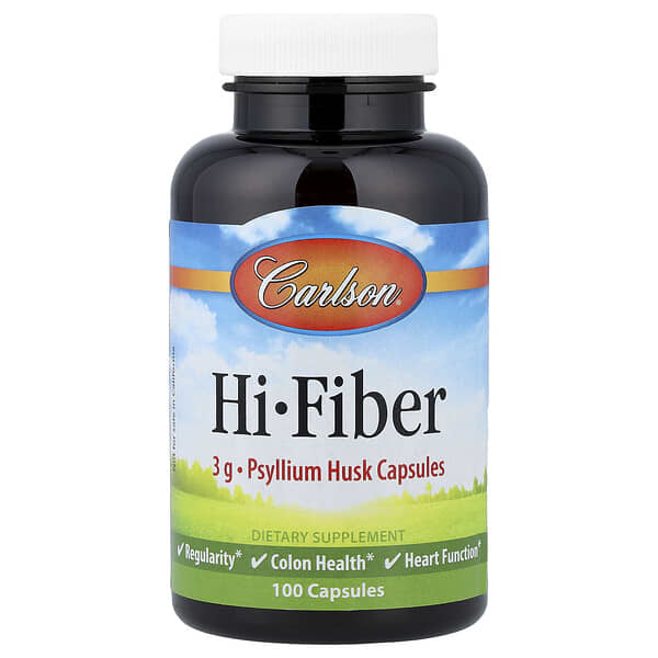 Carlson, Hi-Fiber, 100 Capsules
