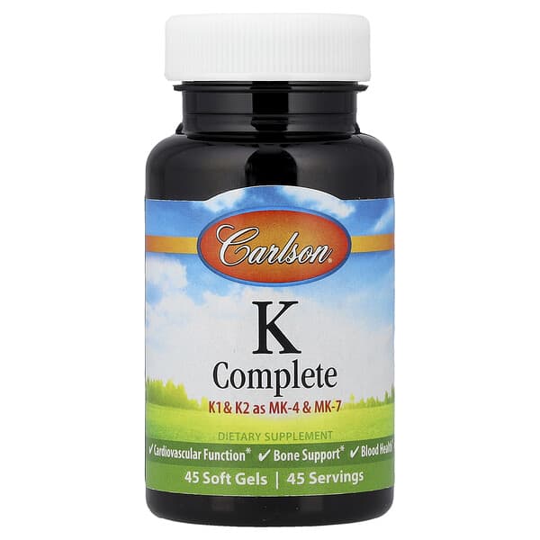 Carlson, K Complete, 45 Softgels