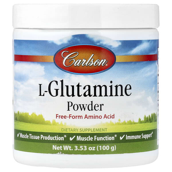 Carlson, L-Glutamine Powder , 3.53 oz (100 g)