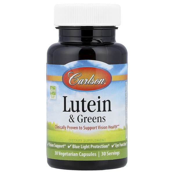 Carlson, Lutein & Greens , 30 Vegetarian Capsules