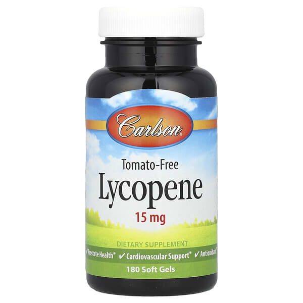 Carlson, Lycopene, 15 mg, 180 Soft Gels 4 Carlson, Lycopene, 15 mg, 180 Soft Gels