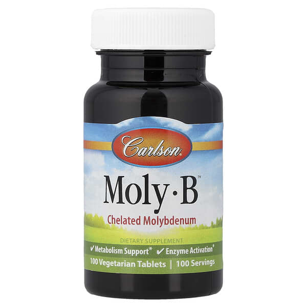 Carlson, Moly-B™, 100 Vegetarian Tablets (500 mcg per Tablet)