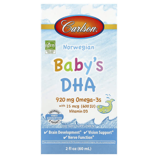 Carlson, Norwegian Baby's DHA, 2 fl oz (60 ml)