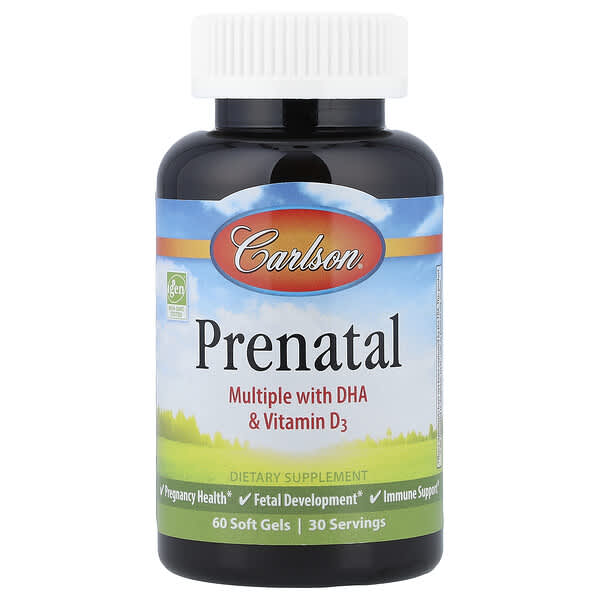 Carlson, Prenatal, 60 Soft Gels
