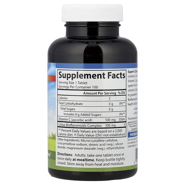 Alternative view of Carlson, Super C Complex, 100 Vegetarian Tablets