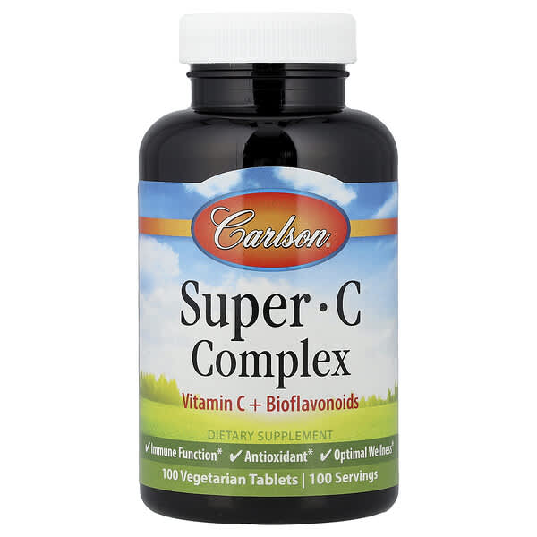 Carlson, Super C Complex, 100 Vegetarian Tablets