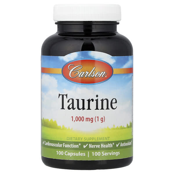 Carlson, Taurine, 1,000 mg, 100 Capsules