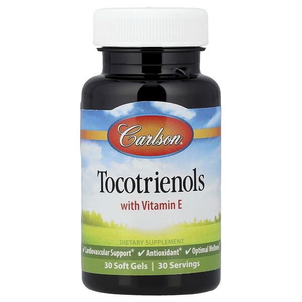 Carlson, Tocotrienols with Vitamin E, 30 Soft Gels