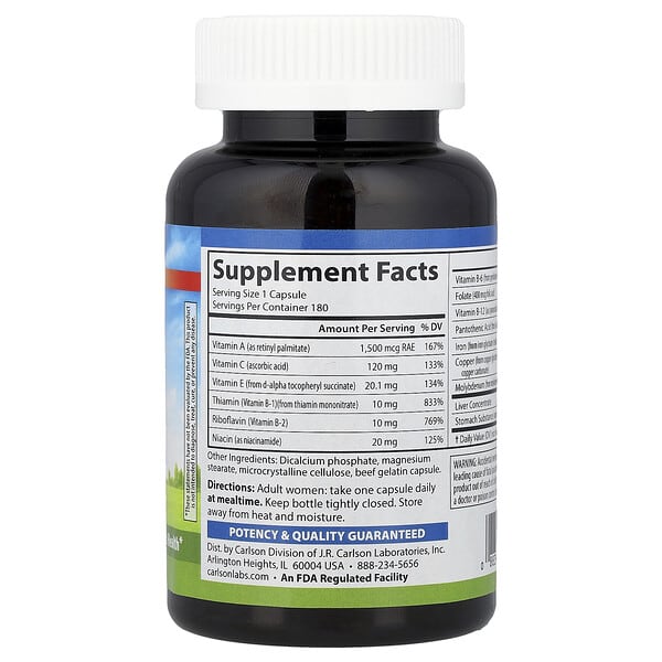 Alternative view of Carlson, Women's Iron Restore, 180 Capsules