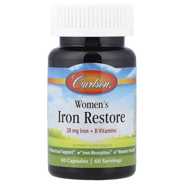 Carlson, Women's Iron Restore, 60 Capsules