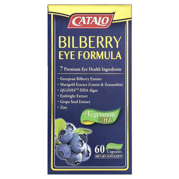 CATALO, Bilberry Eye Formula, 60 Vegetarian Capsules