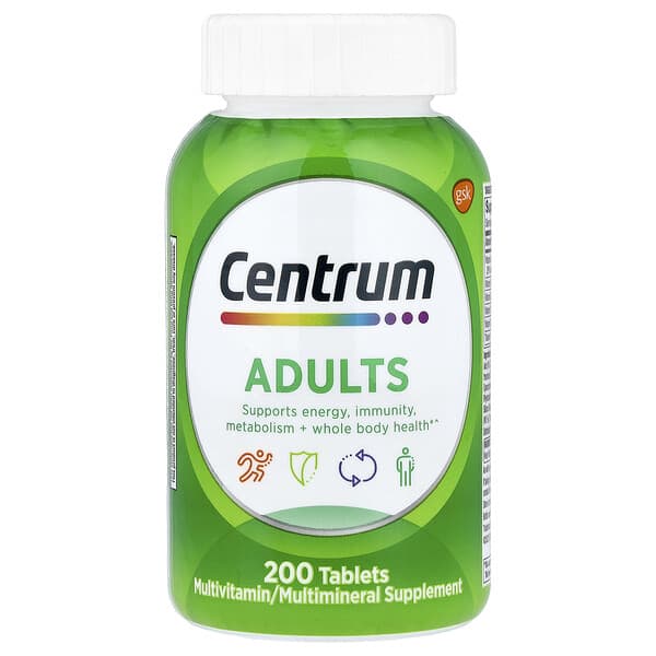 Centrum, Adults Multivitamin, 200 Tablets