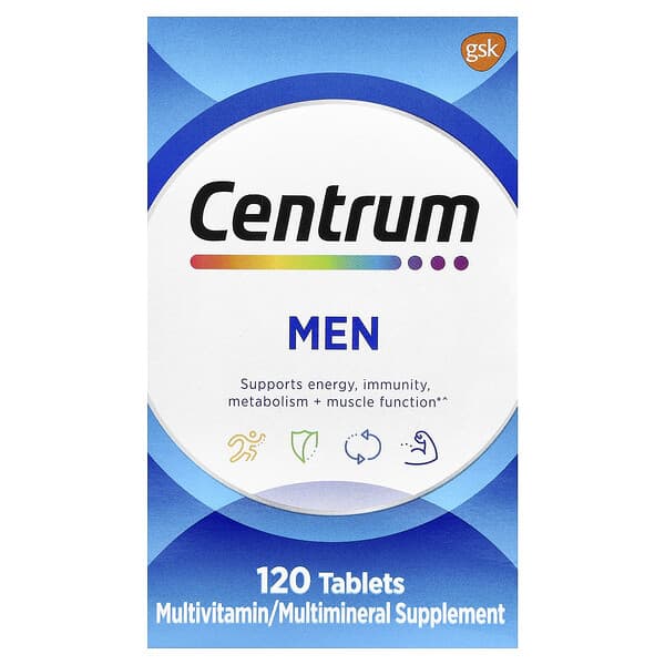 Centrum, Men Multivitamin, 120 Tablets