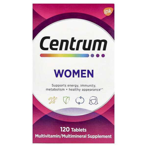 Centrum, Women Multivitamin, 120 Tablets