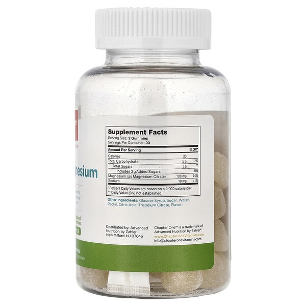 Alternative view of Chapter One, Magnesium Gummies, Apple, 60 Gummies (50 mg per Gummy)
