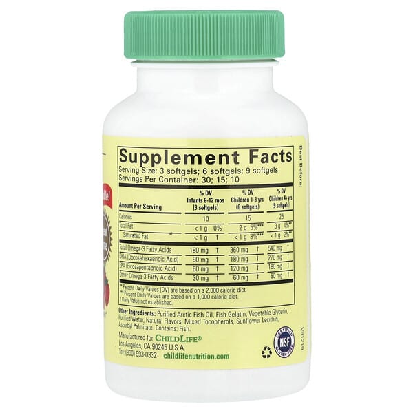 Alternative view of ChildLife Essentials, Pure DHA, Natural Berry, 90 Softgels