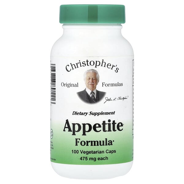 Christopher's Original Formulas, Appetite Formula, 100 Vegetarian Caps