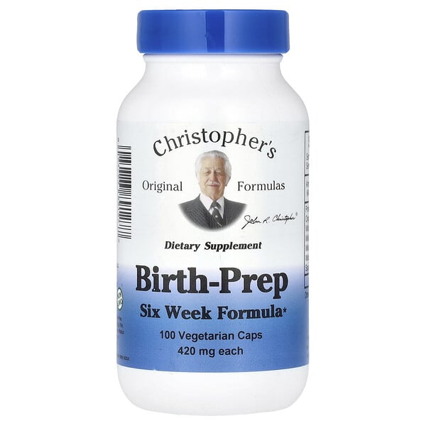 Christopher's Original Formulas, Birth-Prep, Six Week Formula, 100 Vegetarian Caps