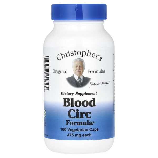 Christopher's Original Formulas, Blood Circ Formula, 100 Vegetarian Caps