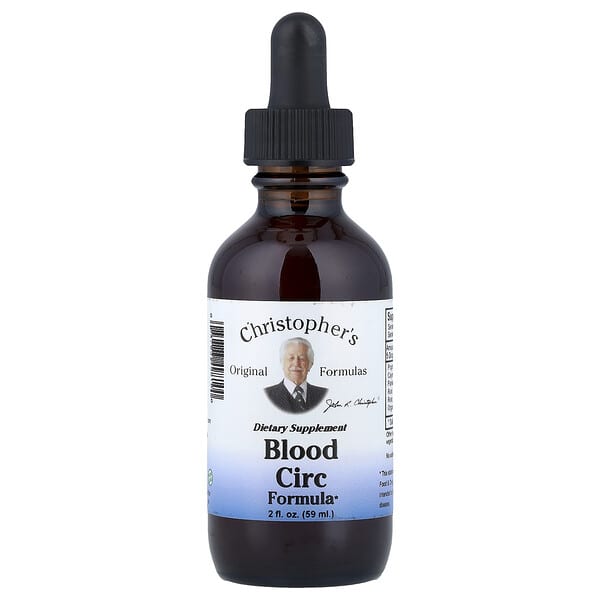 Christopher's Original Formulas, Blood Circ Formula, 2 fl oz (59 ml) 3 Christopher's Original Formulas, Blood Circ Formula, 2 fl oz (59 ml)