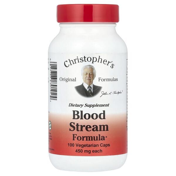 Christopher's Original Formulas, Blood Stream Formula, 100 Vegetarian Caps