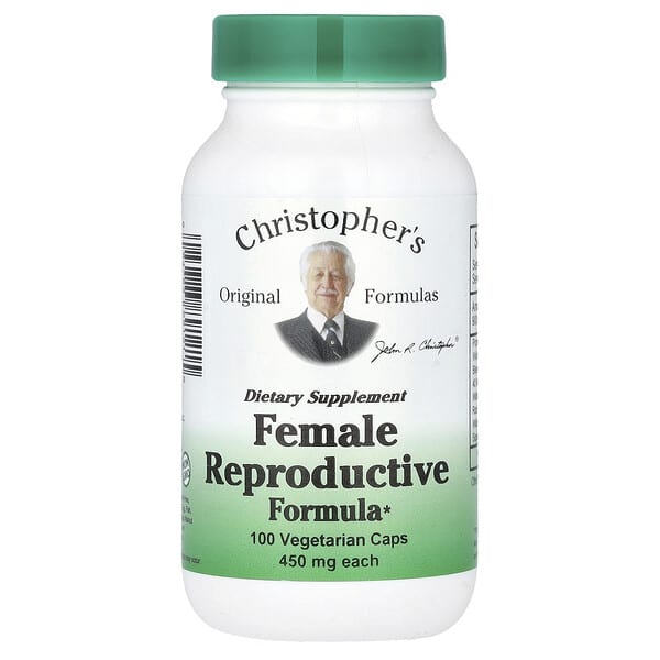 Christopher's Original Formulas, Female Reproductive Formula, 100 Vegetarian Caps