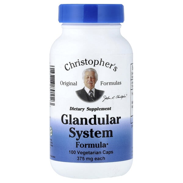Christopher's Original Formulas, Glandular System Formula, 100 Vegetarian Caps