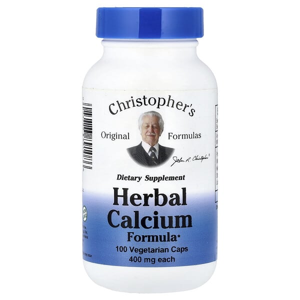 Christopher's Original Formulas, Herbal Calcium Formula, 100 Vegetarian Caps