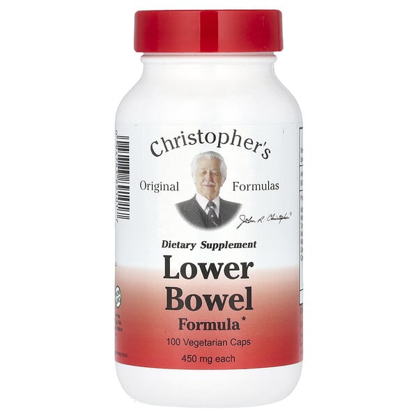 Christopher's Original Formulas, Lower Bowel Formula, 100 Vegetarian Caps