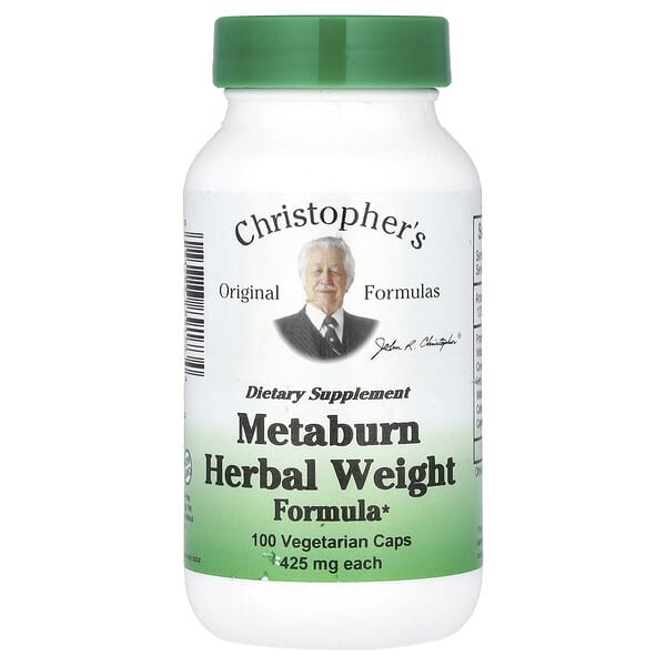 Christopher's Original Formulas, Metaburn Herbal Weight Formula, 100 Vegetarian Caps 2 Christopher's Original Formulas, Metaburn Herbal Weight Formula, 100 Vegetarian Caps
