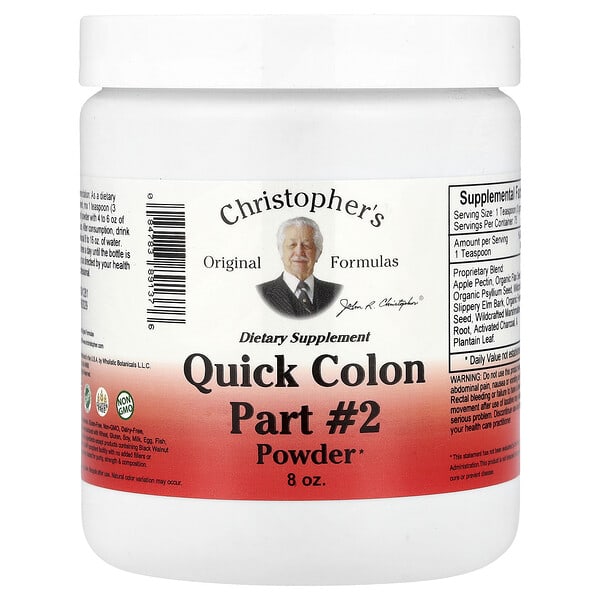 Christopher's Original Formulas, Quick Colon Part #2 Powder, 8 oz