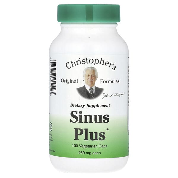 Christopher's Original Formulas, Sinus Plus, 100 Vegetarian Caps