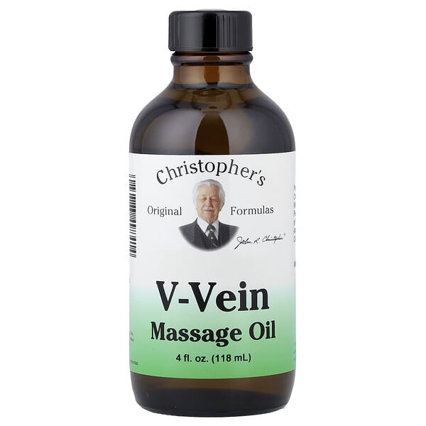 Christopher's Original Formulas, V-Vein Massage Oil, 4 fl oz (118 ml)