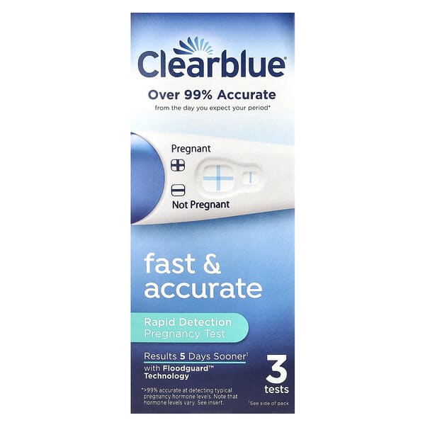 Clearblue, Fast & Accurate, Rapid Detection Pregnancy Test, 3 Tests