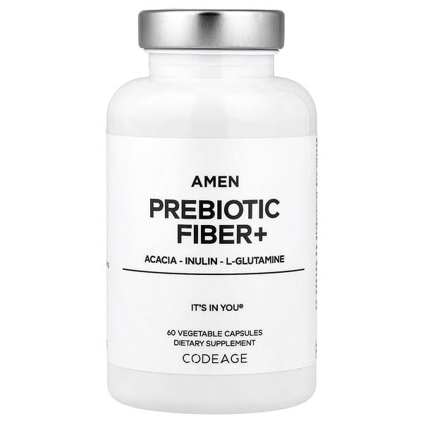 Codeage, Amen Prebiotic Fiber+, 60 Vegetable Capsules