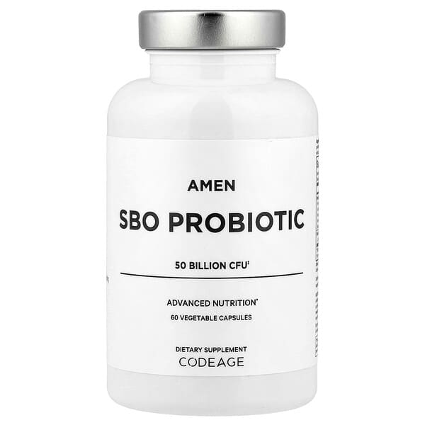 Codeage, Amen, SBO Probiotic, 60 Vegetable Capsules