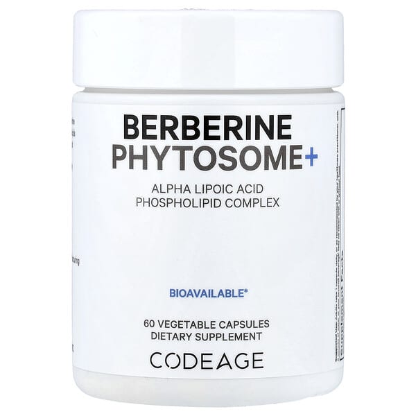 Codeage, Berberine Phytosome+, 60 Vegetable Capsules