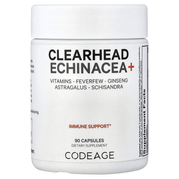 Codeage, Clearhead Echinacea+, 90 Capsules