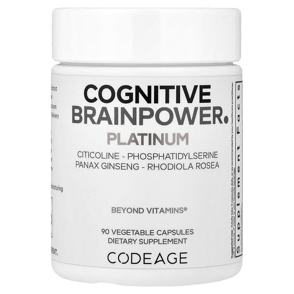 Codeage, Cognitive Brainpower Platinum, 90 Vegetable Capsules