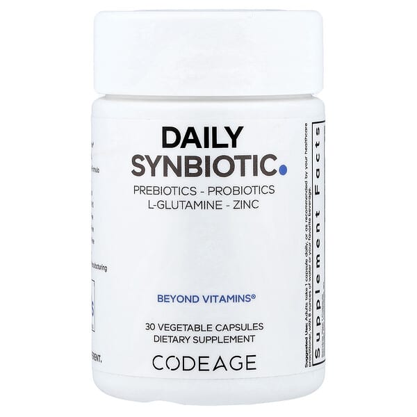 Codeage, Daily Synbiotic, 30 Vegetable Capsules
