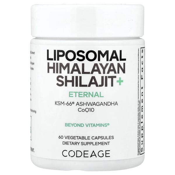 Codeage, Eternal, Liposomal Himalayan Shilajit+, 60 Vegetable Capsules